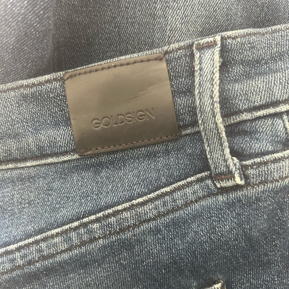 Goldsign Semi-Fit High Rise Slim Straight Leg Jeans Blue Womens Size 30 Capsule - Picture 13 of 13